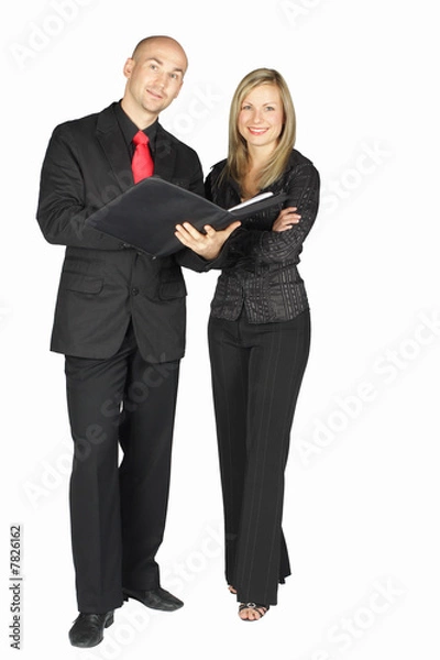 Fototapeta Business Team - Dynamic - Group - Isolated on white