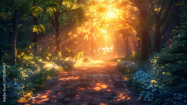 Fototapeta forest path