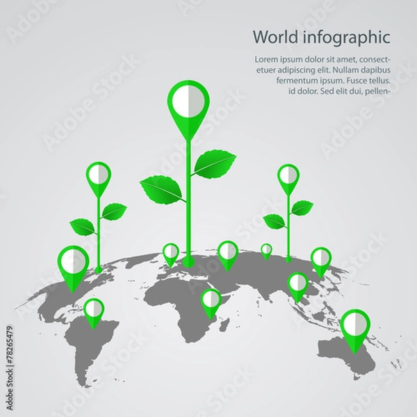 Obraz World infographic