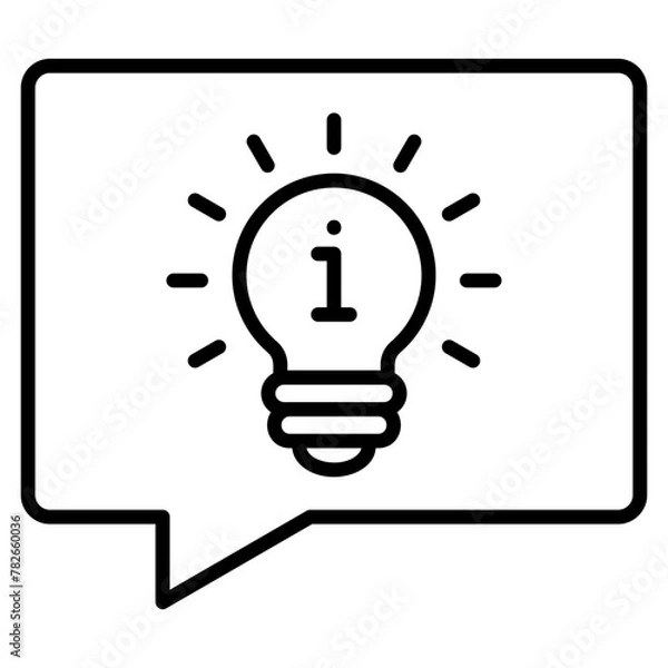 Fototapeta Idea Information Icon Element For Design