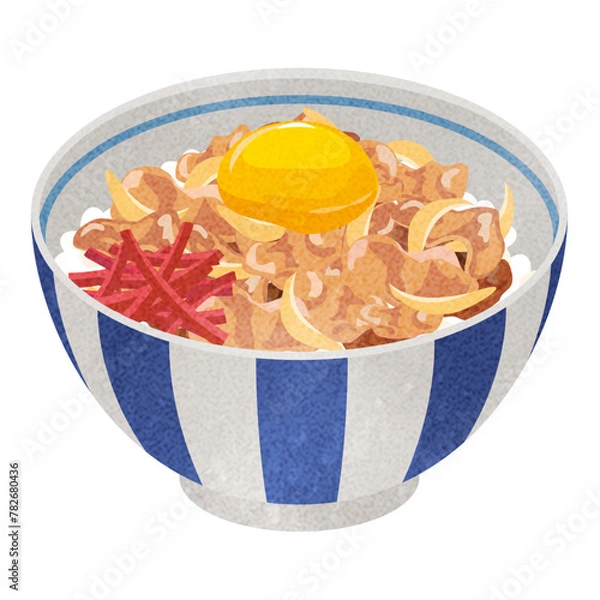 Obraz 牛丼卵のせ