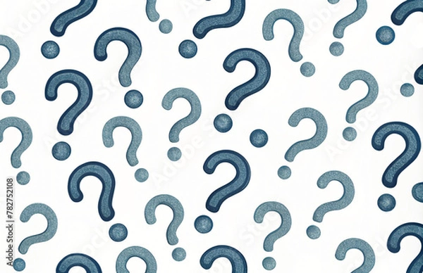 Obraz Question Mark Seamless Pattern Background Illustration