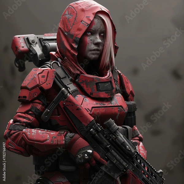 Obraz person with a gun