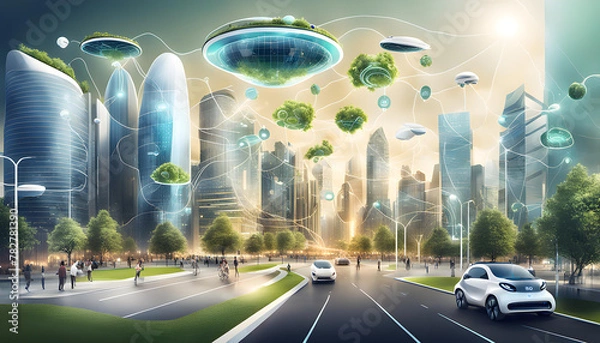 Obraz futuristic city