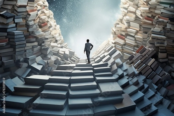Obraz Book Staircase of Intellect