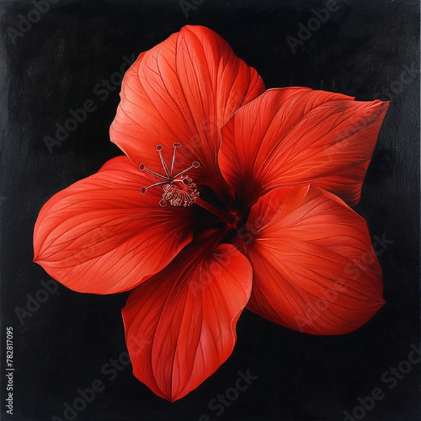 Fototapeta red poppy flower