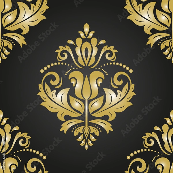 Obraz Golden Seamless  Pattern. Orient Background