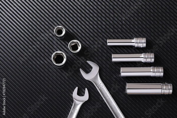 Obraz 自動車工具の集合イメージB