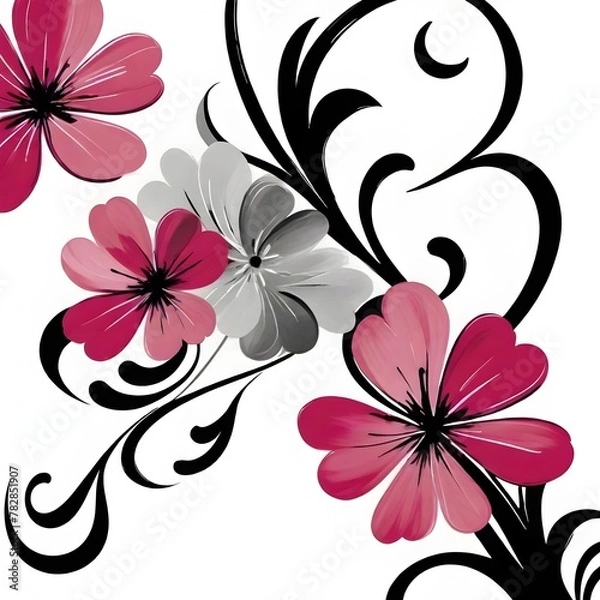 Fototapeta background with flowers