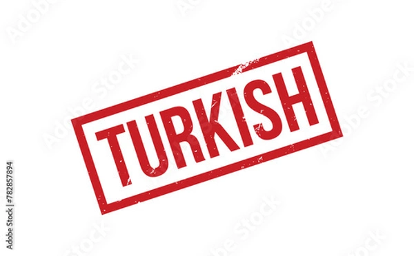 Fototapeta Turkish Rubber Stamp Seal Vector
