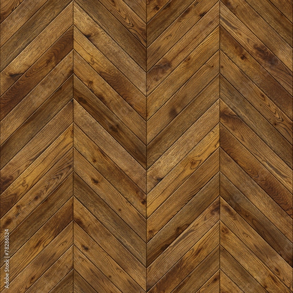 Obraz herringbone, grunge parquet flooring design seamless texture