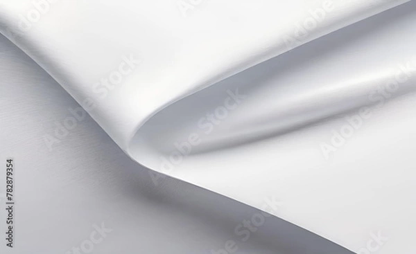 Fototapeta デザインパンフレット、ウェブサイト、チラシ用の抽象的な白モノクロベクトルの背景。証明書、プレゼンテーション、ランディング ページ用の幾何学的な白い壁紙