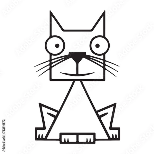 Obraz Cat drawing 