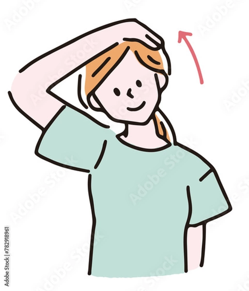 Fototapeta 首・肩のストレッチ