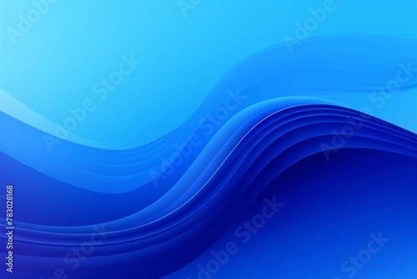 Fototapeta A bold blue background with a gradient effect