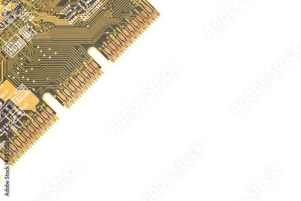 Fototapeta Computer chip isolated