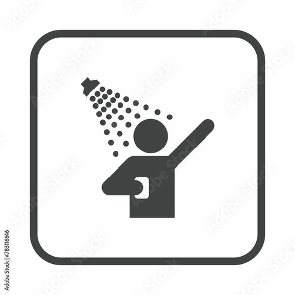 Obraz Restroom shower - Boarder set