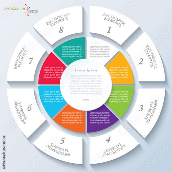 Obraz Modern template for business project or presentation