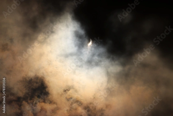 Fototapeta smoke in the sky