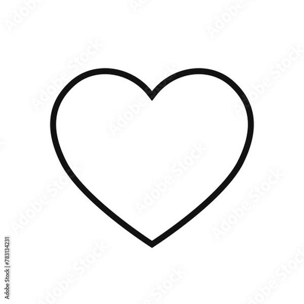 Obraz Heart outline icon