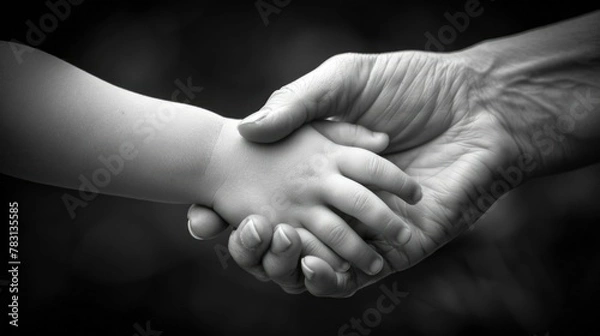 Obraz Heartfelt Connection A Tender Moment of Nurturing Care and Unspoken Love Between a Mother and Child