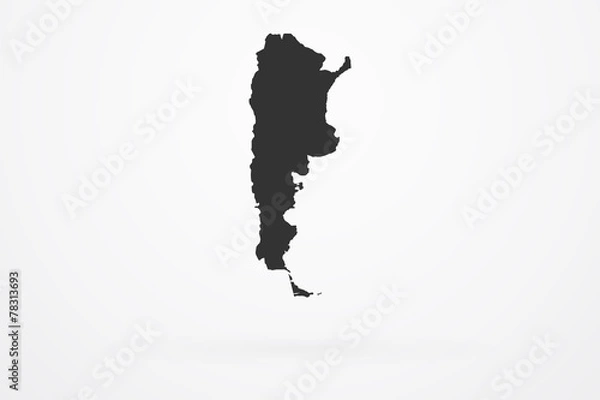 Fototapeta Argentina Country Vector Map