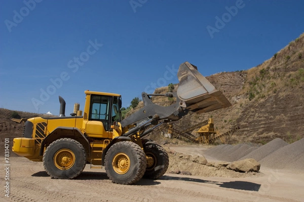 Fototapeta bulldozer in action