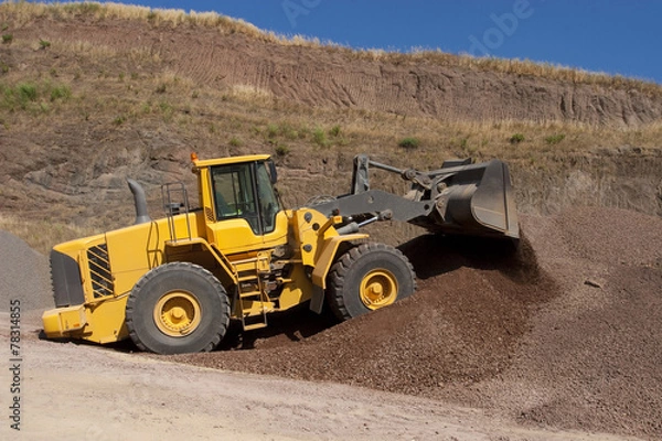 Obraz bulldozer in action