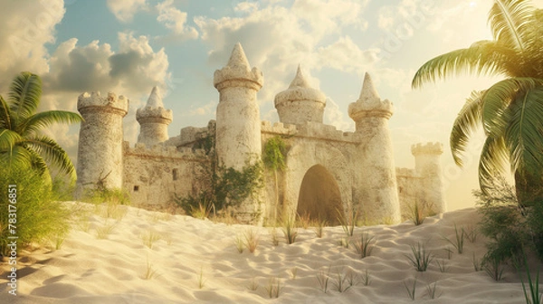 Obraz castle in the desert