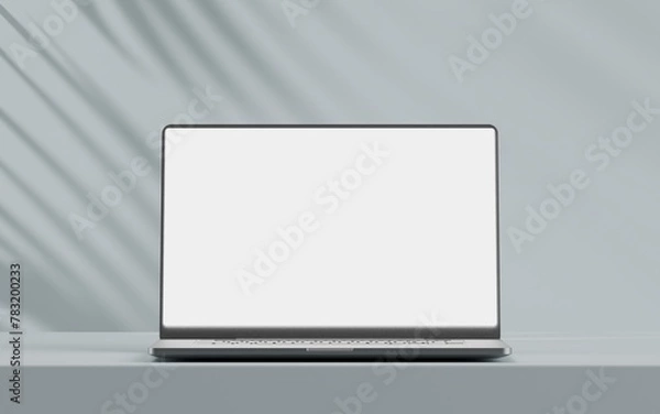 Obraz Blank Laptop Mockup On Concrete Block Modern Looking	
