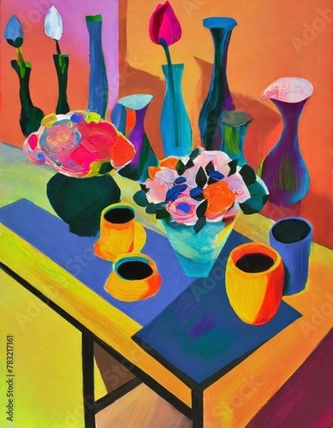 Fototapeta still life with flowers 