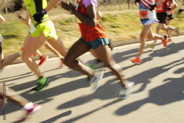 Fototapeta Corredores en accion