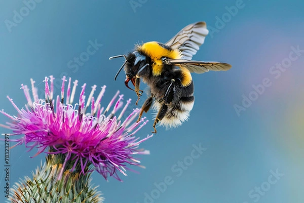 Obraz bee on a flower