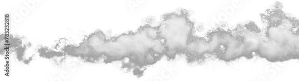 Obraz clean white cloud on transparent background