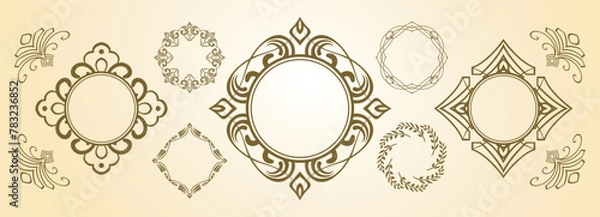 Fototapeta ビンテージフレームセット