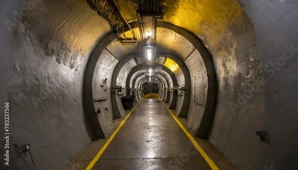 Obraz nuclear bunker tunnel