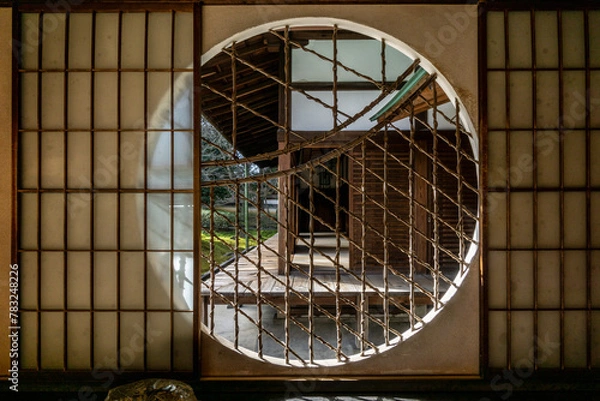 Obraz Japanese circular window