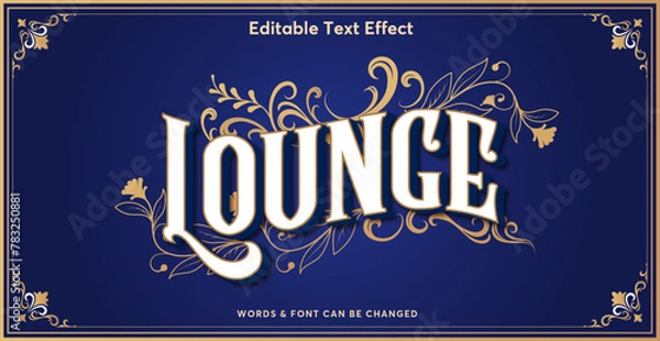 Obraz Luxury text effect editable text style