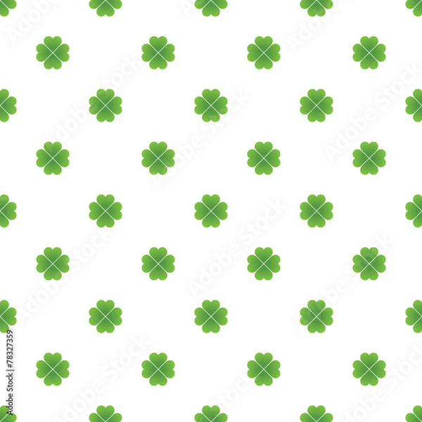 Obraz Seamless Saint Patricks day clover background.