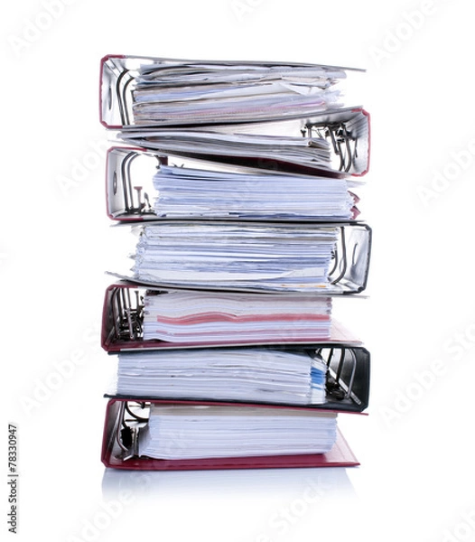 Obraz Stos folderów i plików