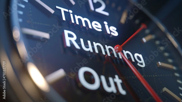 Obraz time is running out concept