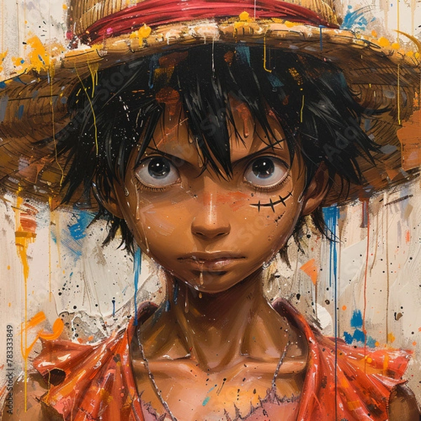 Obraz portrait of a woman with painted face