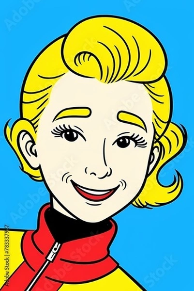 Fototapeta  An engaging comic-style illustration capturing the essence of female communication in social interactions. The image portrays women in various roles, showcasing their strength.