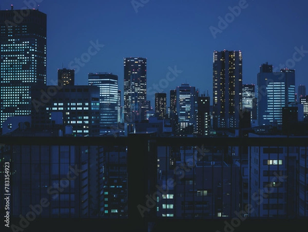 Fototapeta city at night