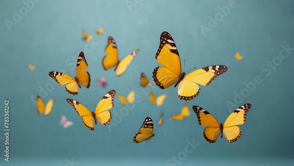 Fototapeta background with butterflies
