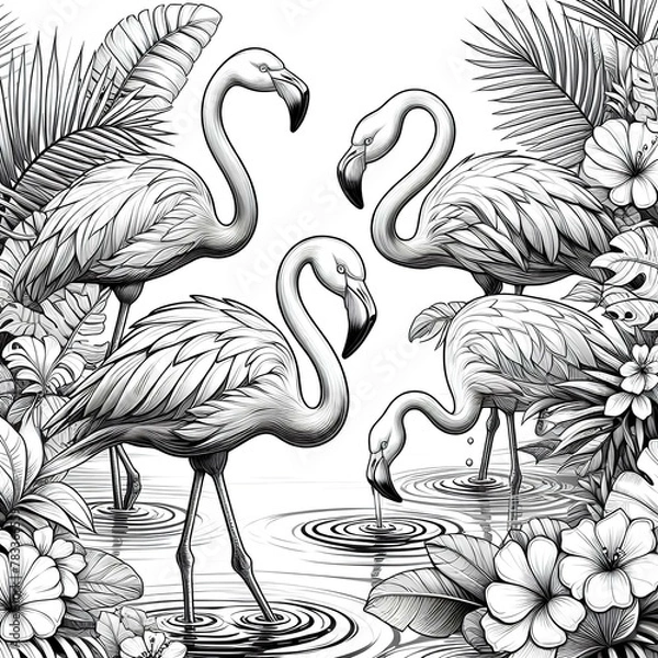 Fototapeta Colouring Page