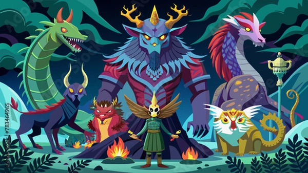 Fototapeta world of mythical creatures