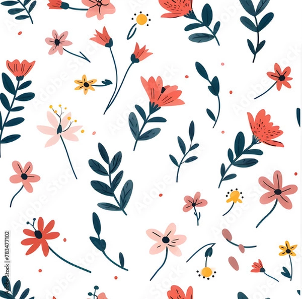 Fototapeta 꽃 패턴