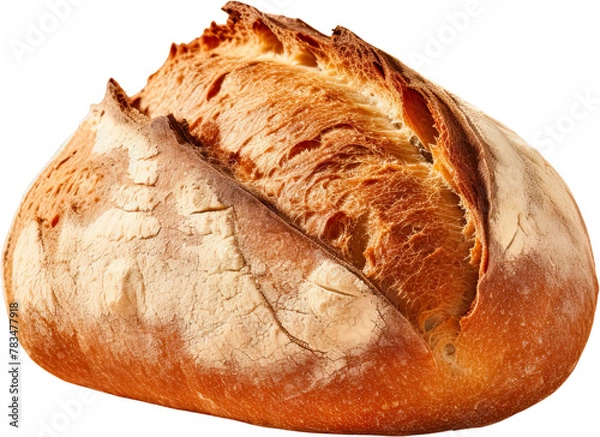 Fototapeta loaf of bread isolated on white background