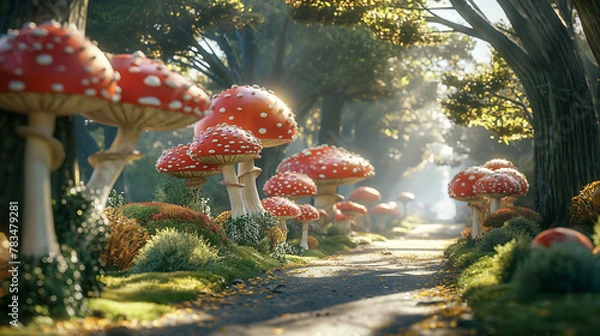 Obraz Mushroom forest